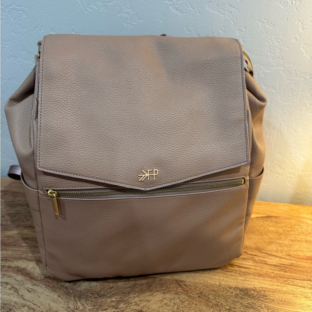 FP Tan Backpack with Gold Accents